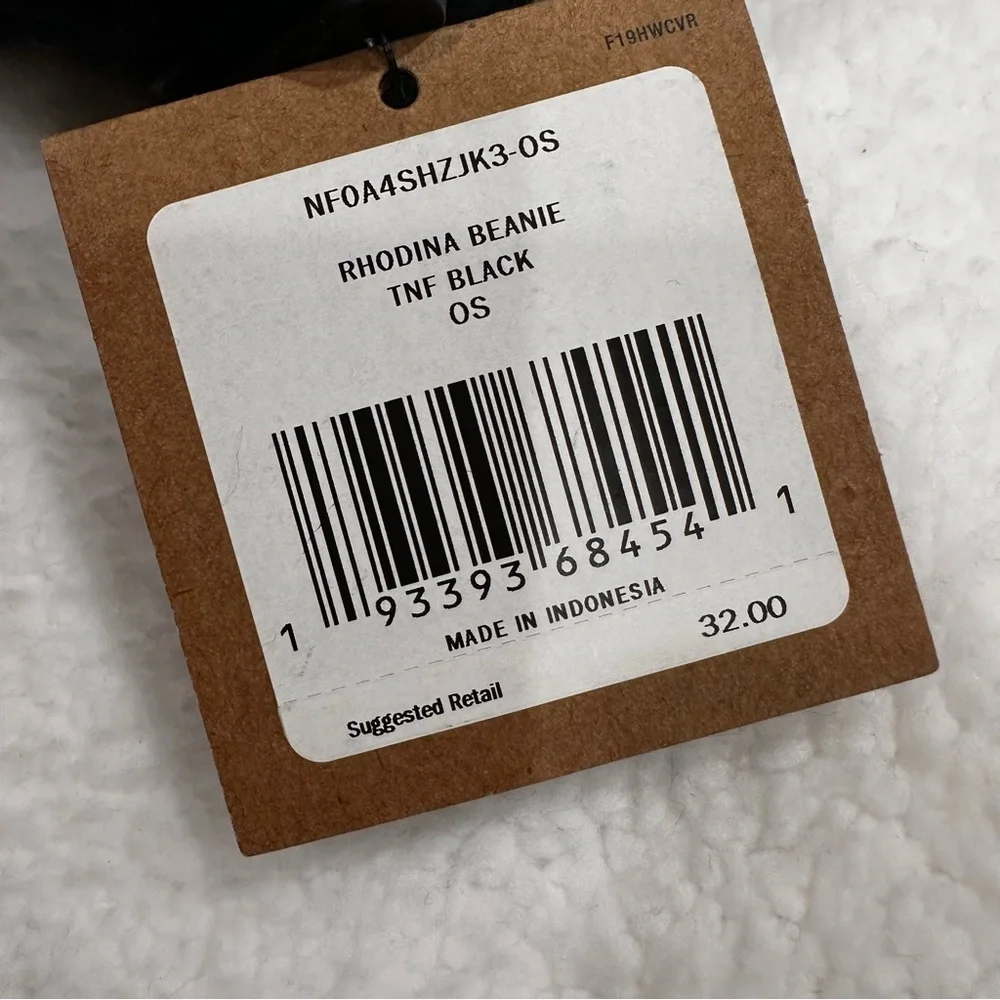 Black Knit North Face Beanie Hat